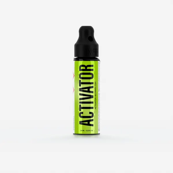 Activator with butanol 24ml slim clear, Single, Black