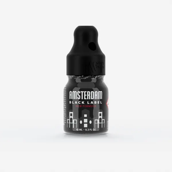 Amsterdam Black Label 10ml, Single, Black
