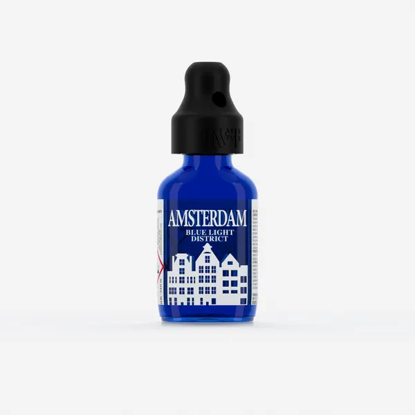 Amsterdam Blue Light District 24ml, Single, Black