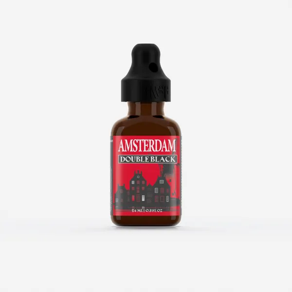 Amsterdam double black 24ml, Single, Black