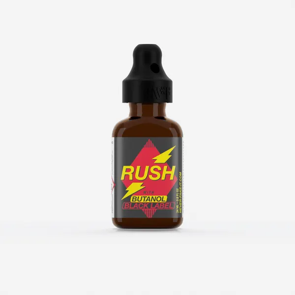 Rush with butanol black label 24ml, Single, Black
