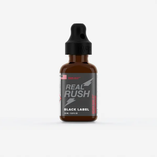 Real Rush Black Label 24ml, Single, Black