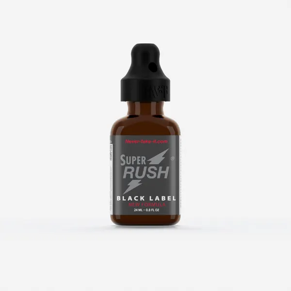 Super Rush Black Label 24ml, Single, Black